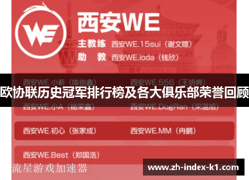 欧协联历史冠军排行榜及各大俱乐部荣誉回顾 欧协联历史冠军排行榜及各大俱乐部荣誉回顾